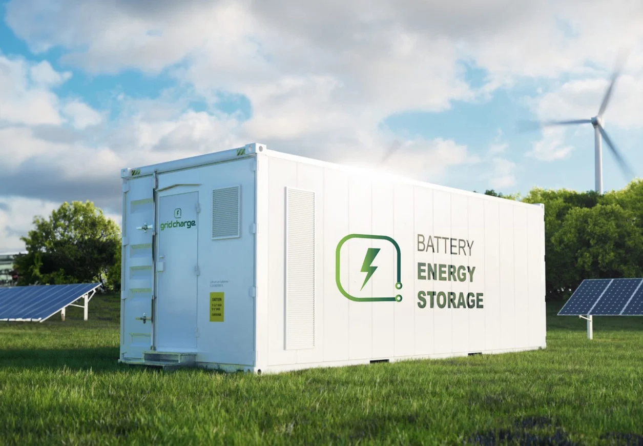 Contenitore di stoccaggio dell'energia di grid charge in un campo